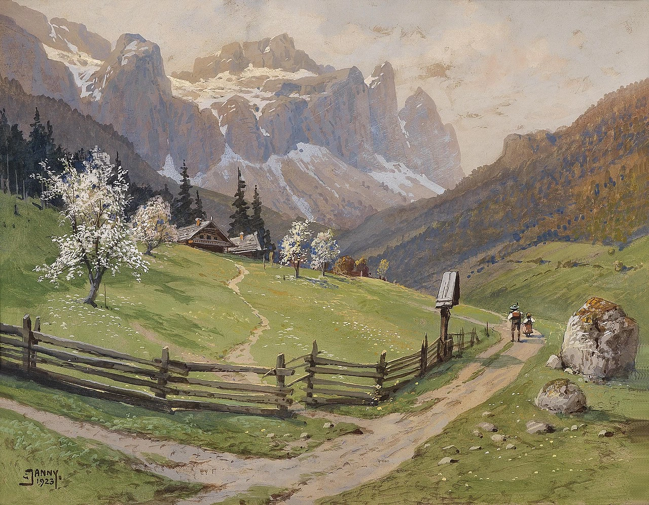 Sorgente di montagna, 1923